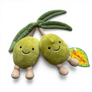 RETIRED Jellycat Amuseables Olives Rare Fruit Plush NWT
